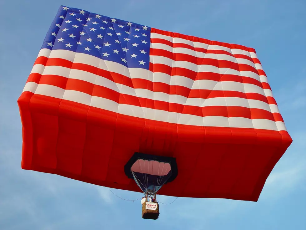 Enormous American Flag Hot Air Balloon Flies Over Midwest [PHOTOS]