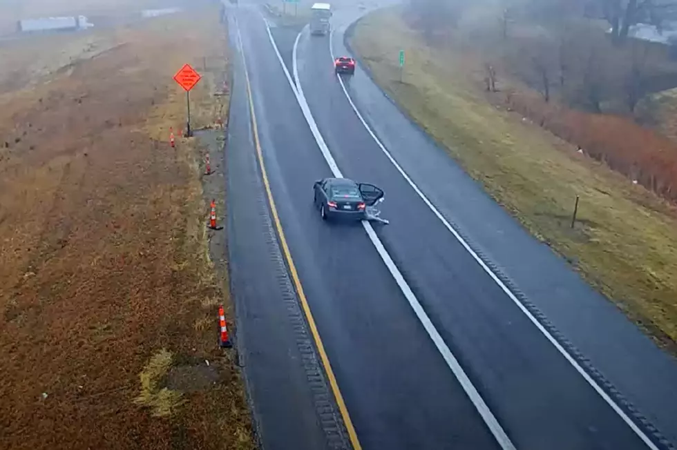 Teenager Tumbles From Car on Iowa Interstate On-Ramp [WATCH]