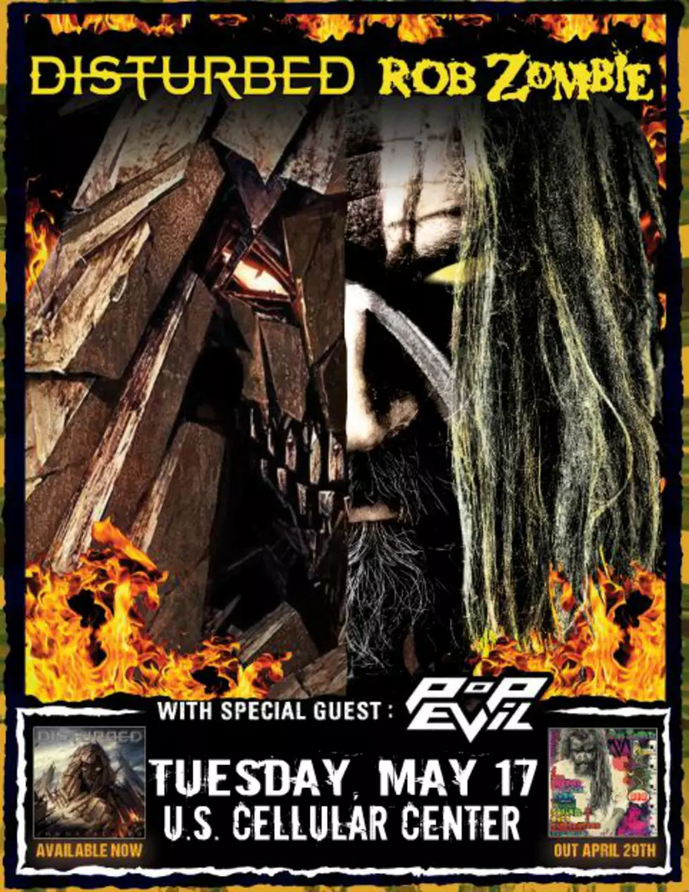 Disturbed and Rob Zombie are Coming to Cedar Rapids!
