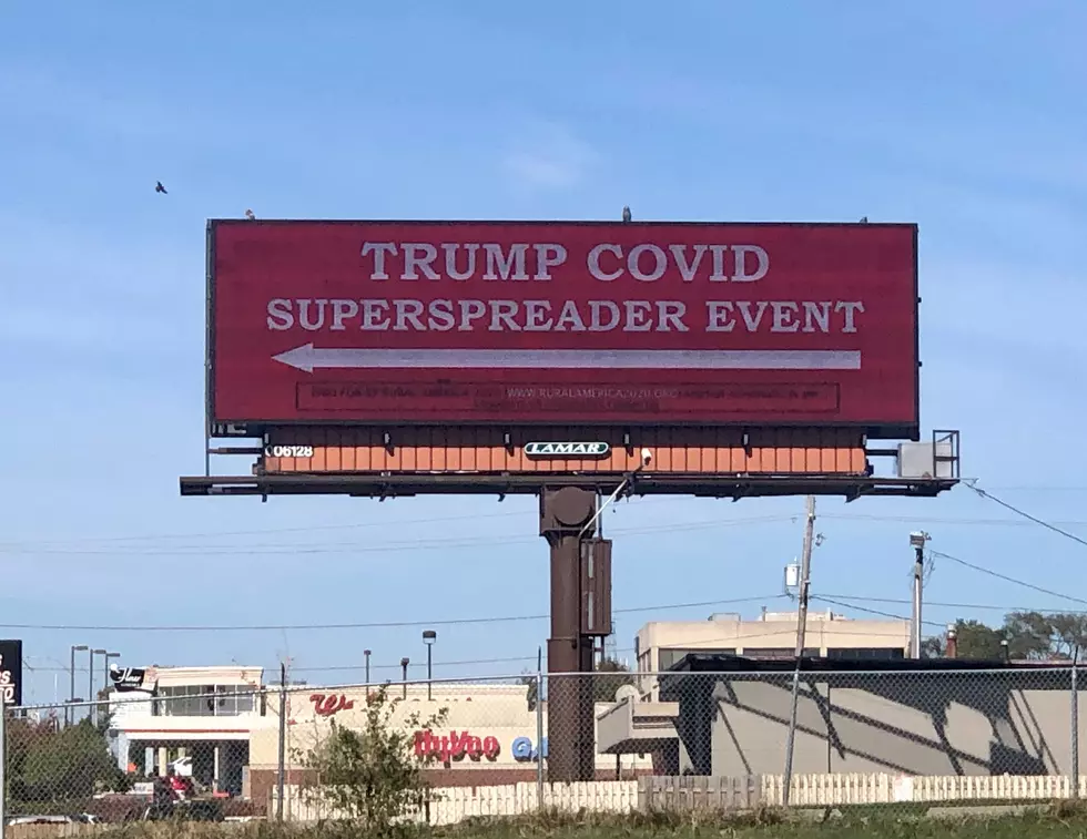 Iowa Billboard Calls Out Trump’s Des Moines Rally