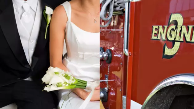 Connecticut Newly Weds Hitch Ride to Reception With Firefighters After Trolley Catches Fire