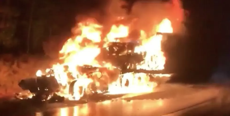 Yogurt Truck on Fire Causes Delays on I-84 in Connecticut [Video]