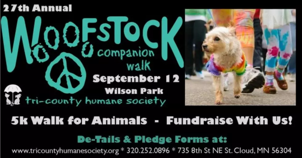 27th Annual &#8216;Woofstock&#8217; Companion Walk on September 12th