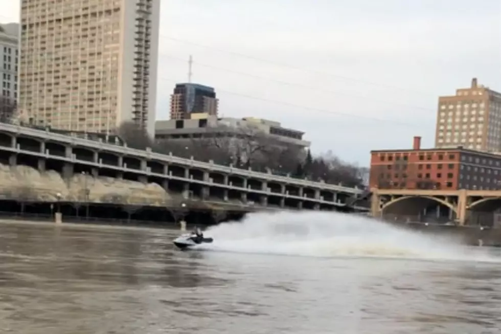 WATCH: ‘Brave Soul’ Jet Skiis Flooded Mississippi in St. Paul
