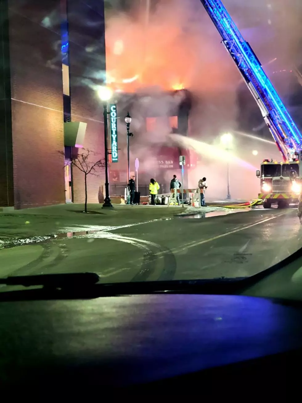 Video Footage of Press Bar Fire Aftermath [WATCH]