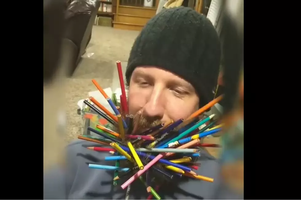 MN Dad Starts "Colored Pencil Beard Challenge" with Whopping 100!
