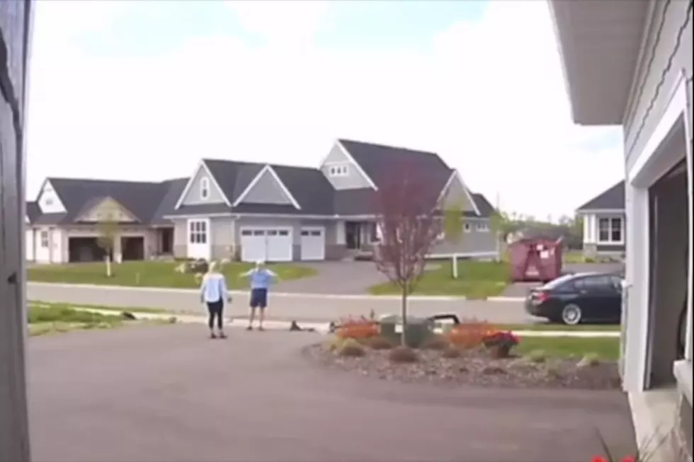 MN Man Knocks Over Neighbor's Light Pole, Gives Air Hug [WATCH]