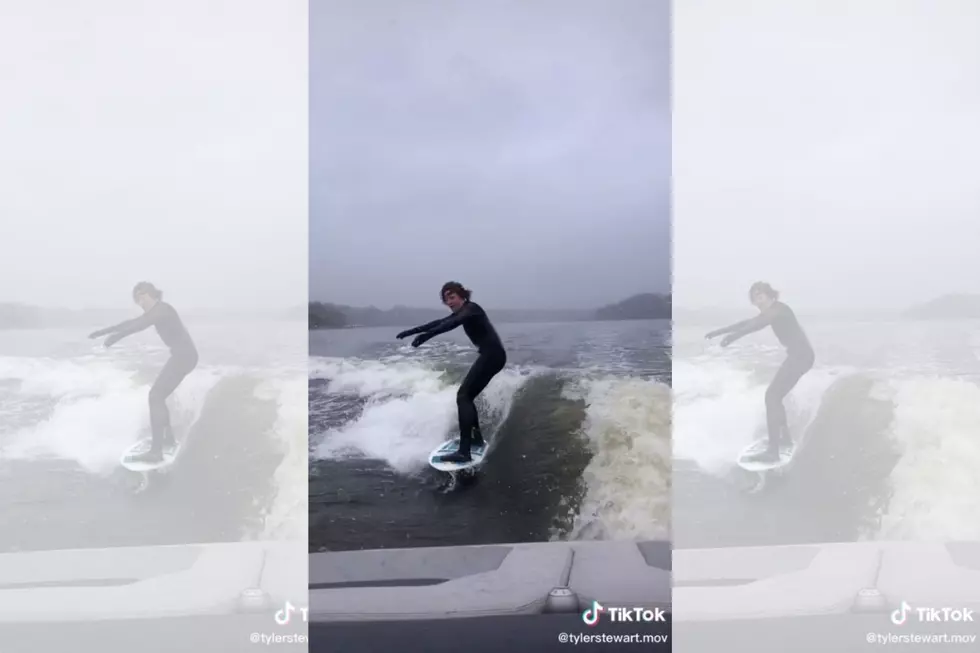 Crazy Things Minnesotans Do in a Snowstorm #137: Wakesurfing [WATCH]