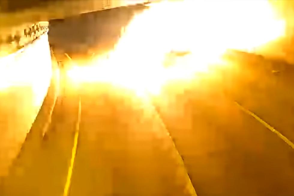 Car Crashes, Explodes in MN's Lowry Tunnel [WATCH]