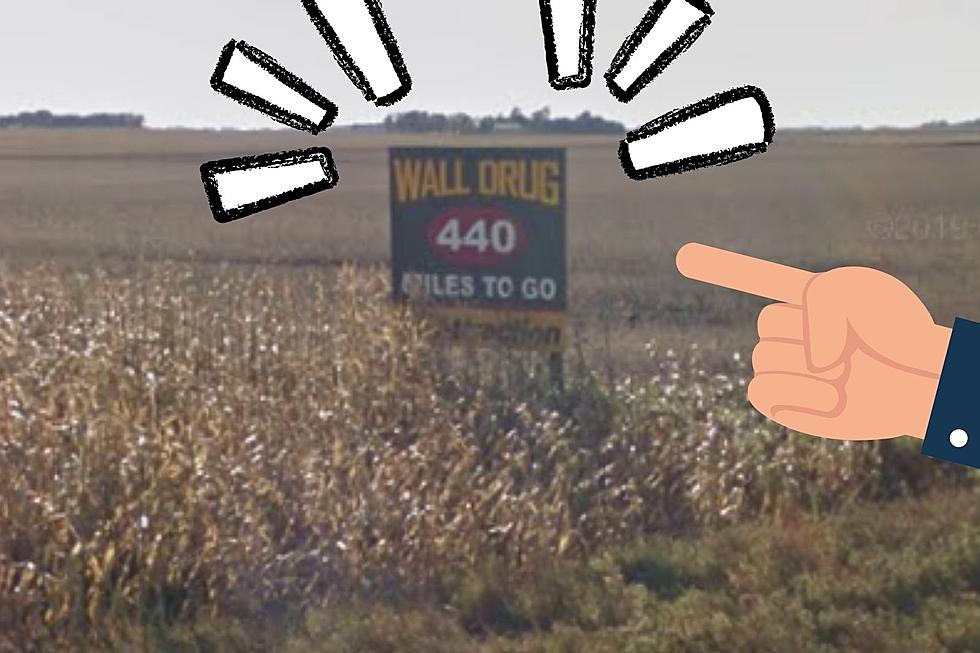 Just 440 Miles Left! Wall Drug Sign Sits in Olivia, MN Corn Field