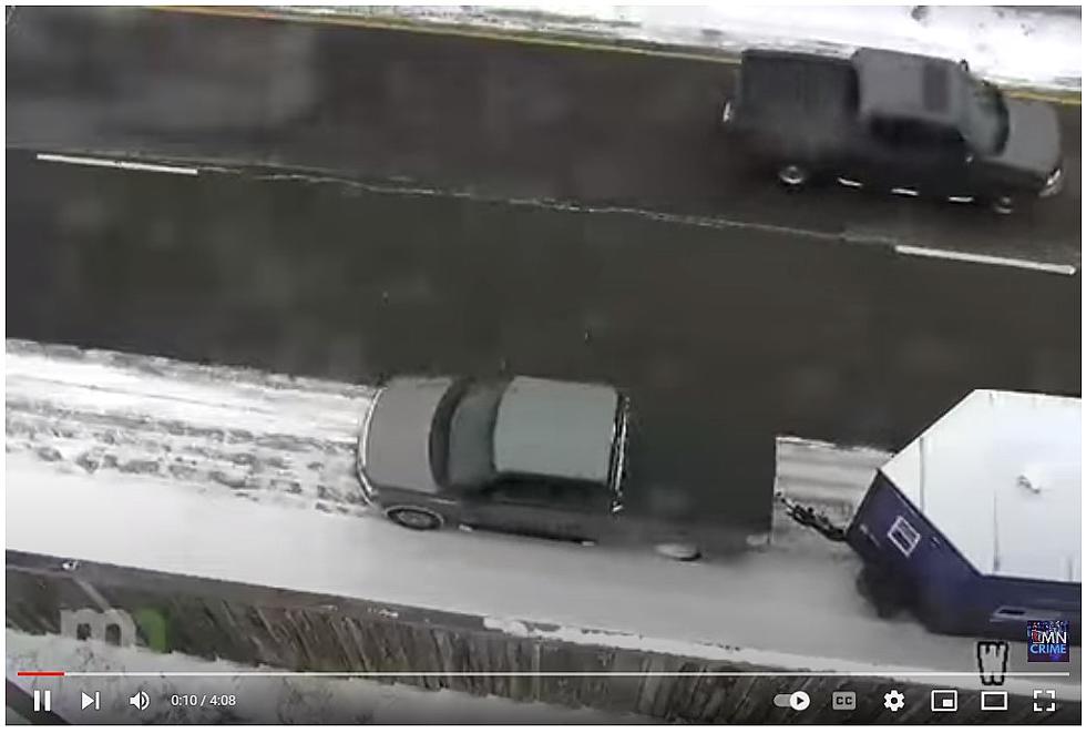 Beware, Minnesota Driver Goes Wrong Way on Highway with Ice House