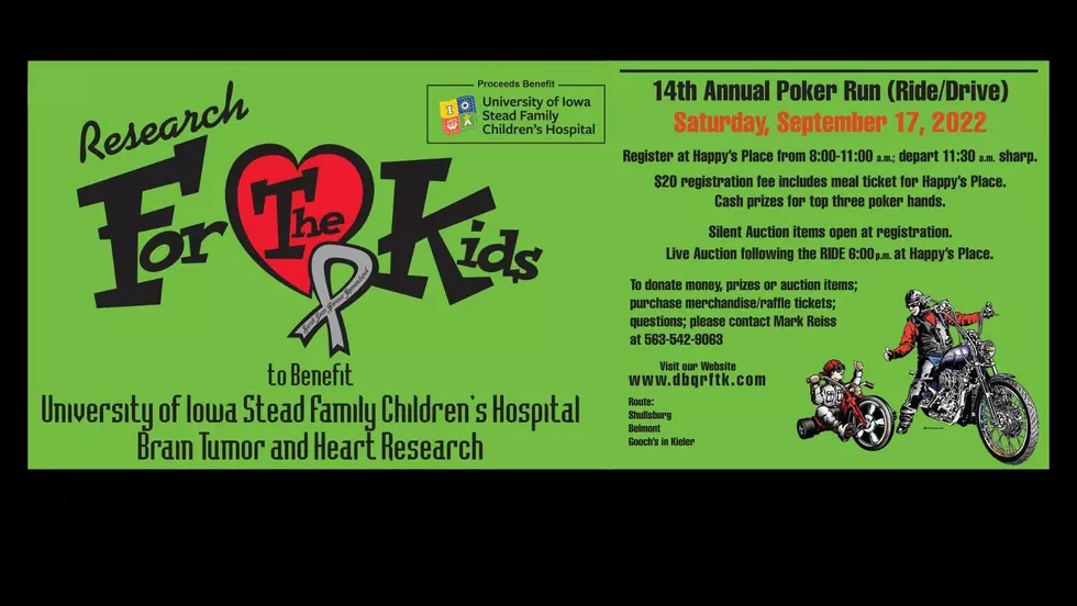 Research For The Kids & The 14th Annual Poker Run This Saturday (9/17)