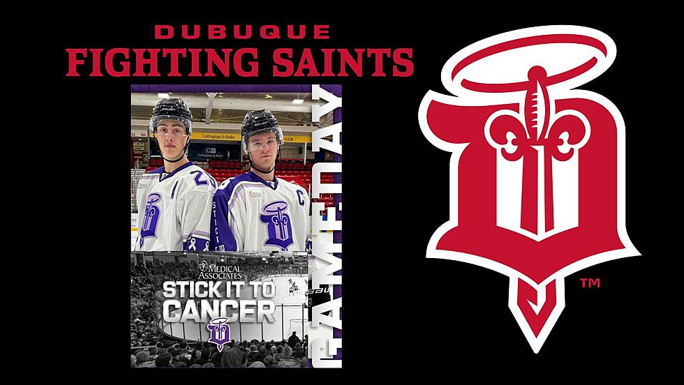 Dubuque and the Saints "Stick it to Cancer"