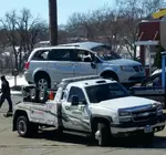 Van Rolls Over on JFK in Dubuque Tuesday Afternoon