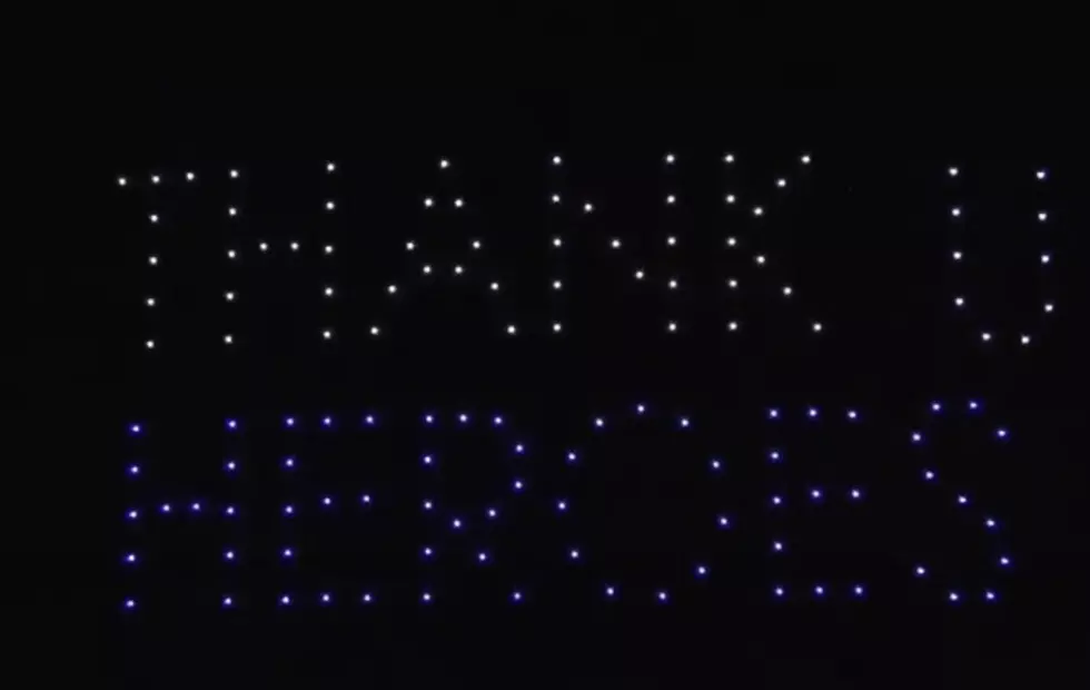 Drones Light Up the Sky to say Thank You to Frontline Heroes