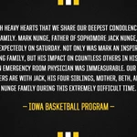 Hawkeye Basketball Standout Jack Nunge&#8217;s Father Died Saturday