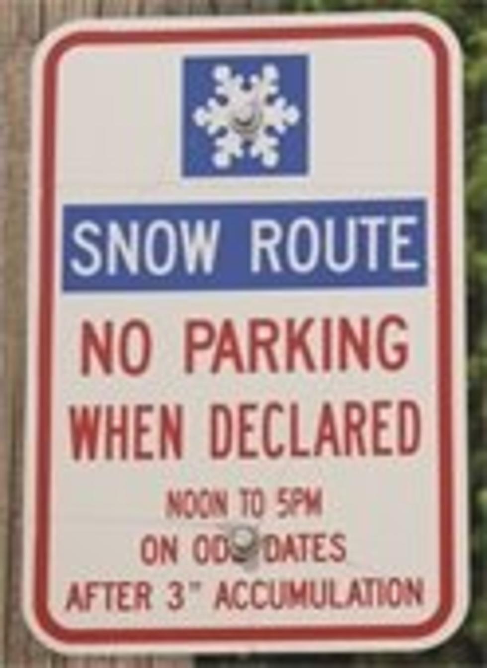 Dubuque and Asbury Snow Route Parking Policy Now in Effect