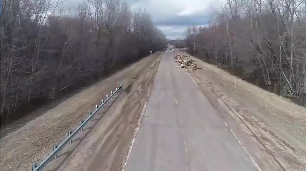 [WATCH] Drone Footage Of Highway 93 After The Water Recedes