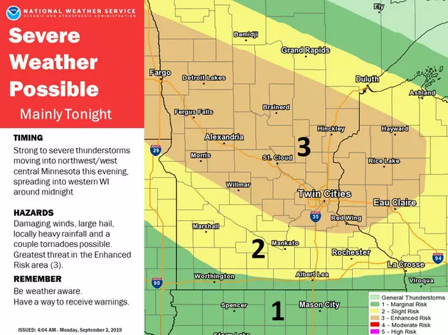 The Potential For Severe Weather Has Increased For Tonight