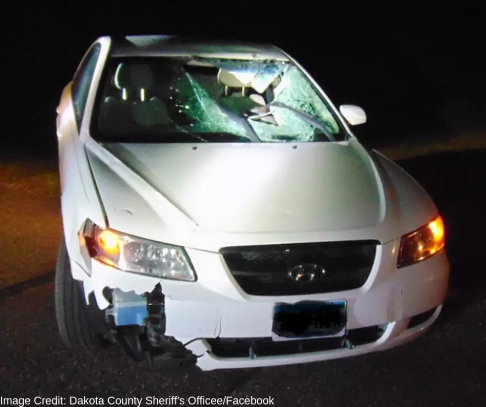 Dakota County Deputy Makes DWI Arrest, Car Windshield Smashed