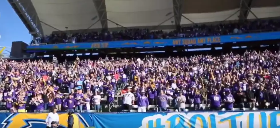 It Looked Like A Home Game For The Vikings In LA Yesterday