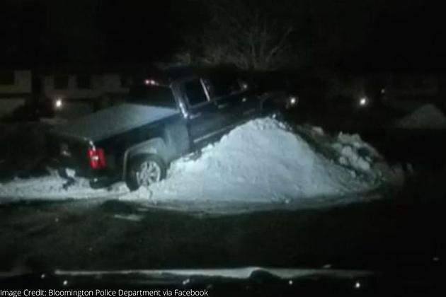 Minnesota Police Nab Impaired Driver After Getting Stuck On A Snow Pile