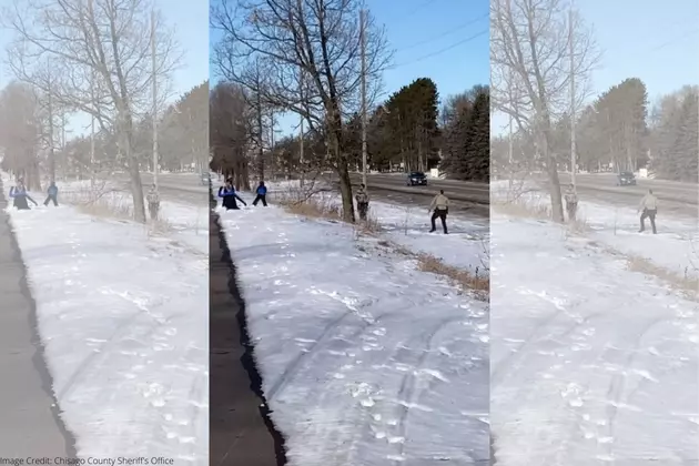 WATCH: Minnesota Deputies Pulled Over To Have A Snowball Fight With Kids