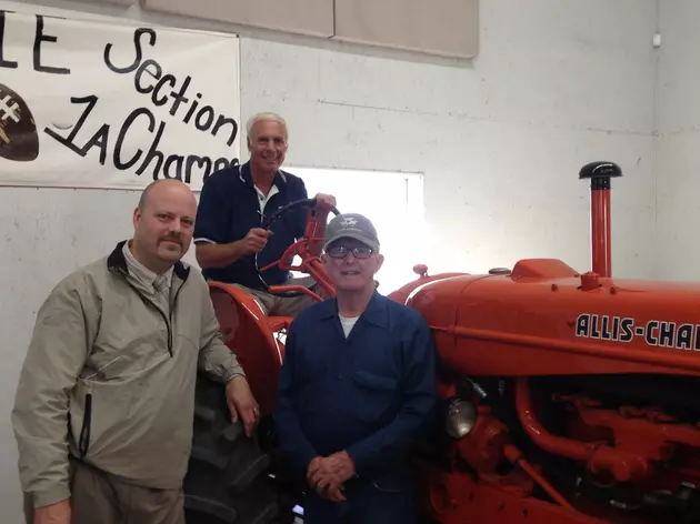 Jerry Checks Out Rare Vintage Allis Chalmers Tractor at Soybean Harvest Broadcast