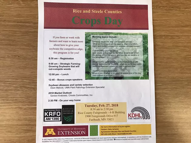 Rice and Steele County Crops Day