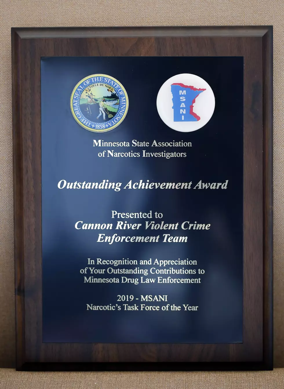 Cannon River Task Force Named Minnesota Narcotics Task Force of the Year