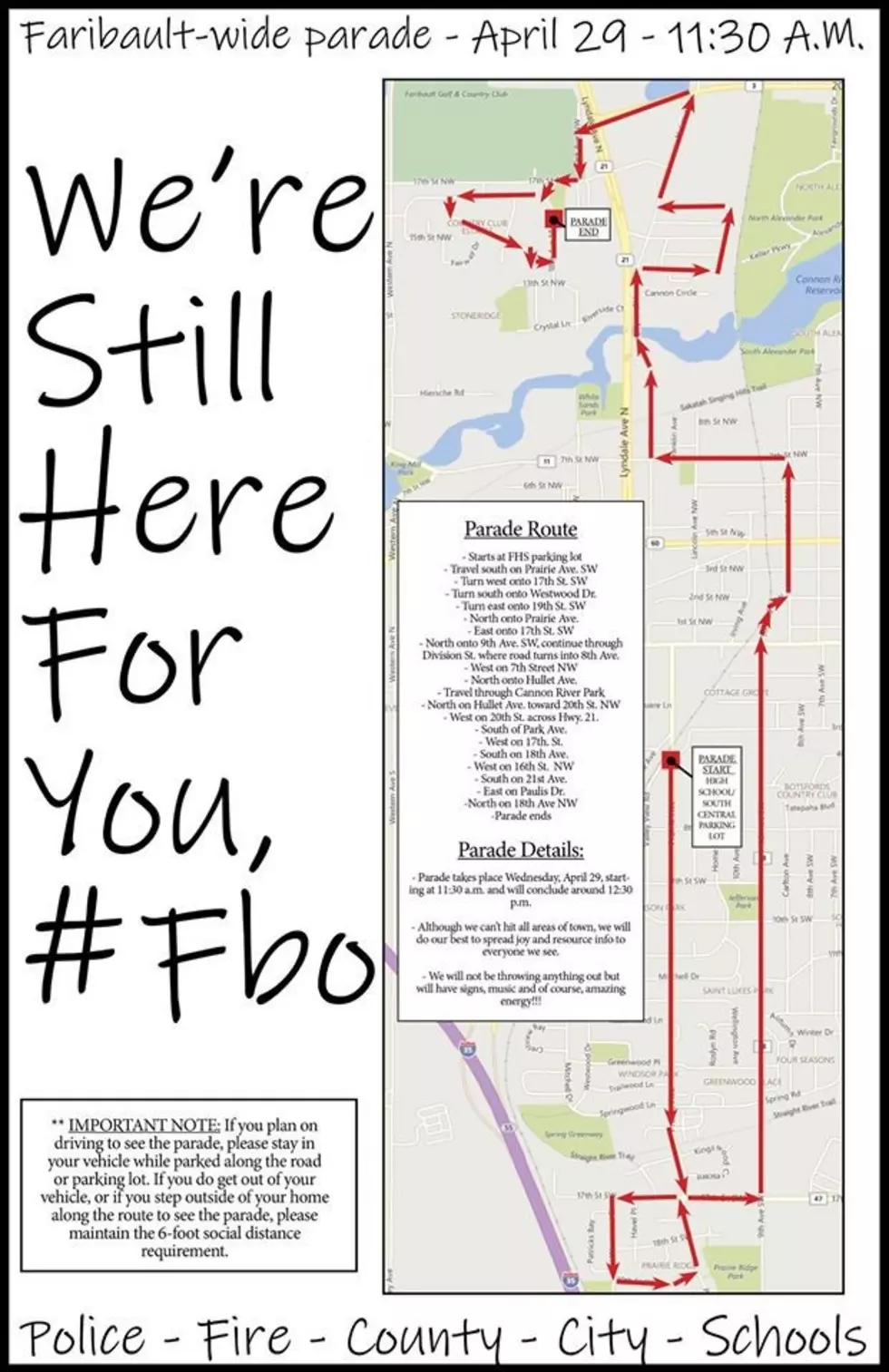 Faribault and Lonsdale to Have Morale Boosting Parades