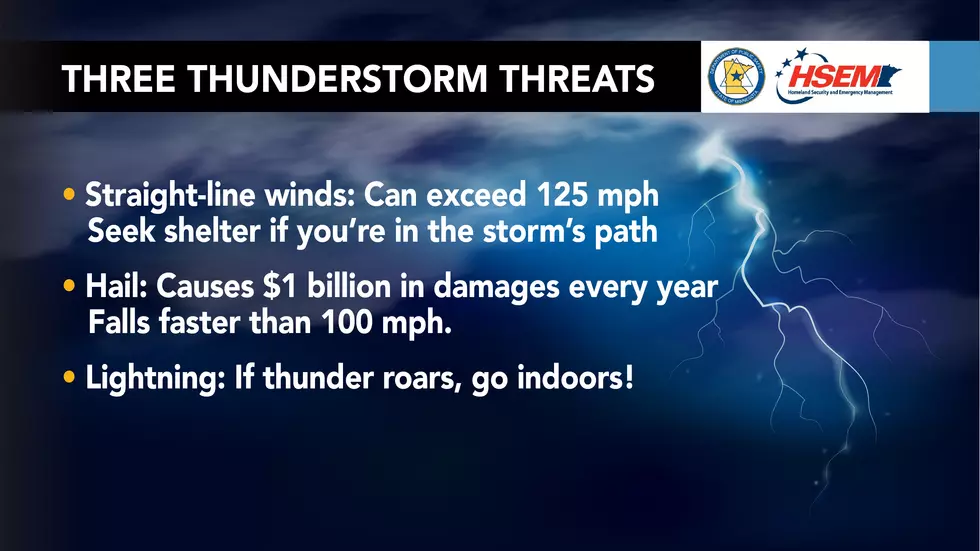 Minnesota Severe Weather Awareness: Tuesday Lightning and Hail