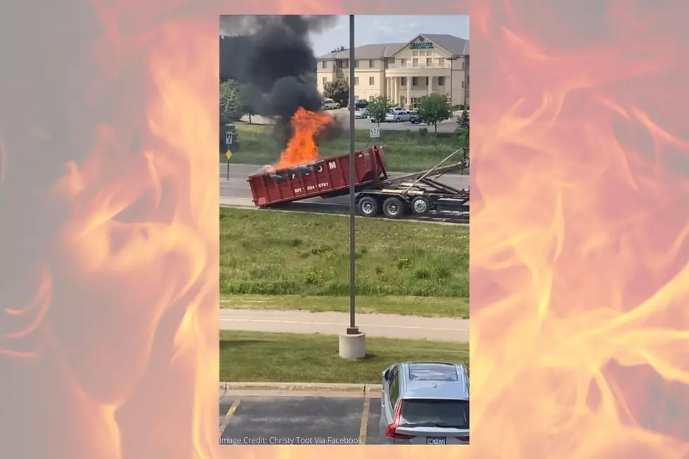 It’s So Hot a Faribault Dumpster Caught Fire
