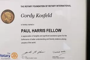 KDHL&#8217;s Gordy Kosfeld Named A Paul Harris Fellow At Faribault Rotary Luncheon