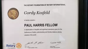 KDHL&#8217;s Gordy Kosfeld Named A Paul Harris Fellow At Faribault Rotary Luncheon