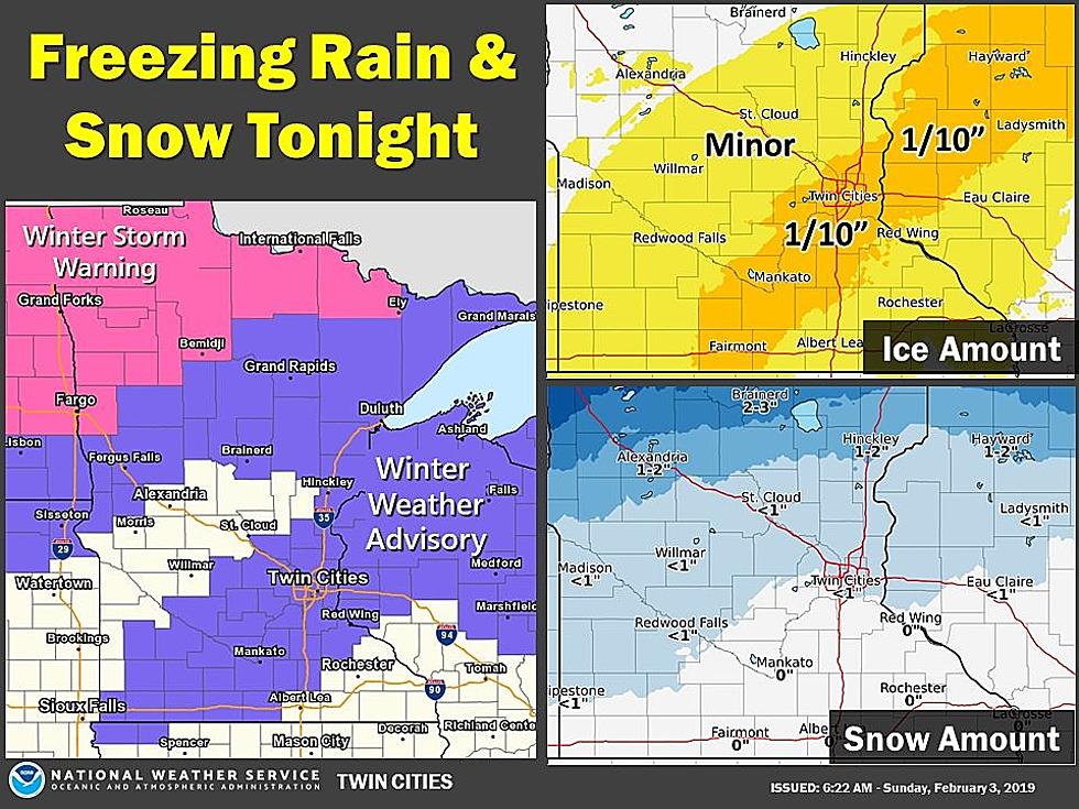Freezing Rain In The Forecast For Tonight In Faribault