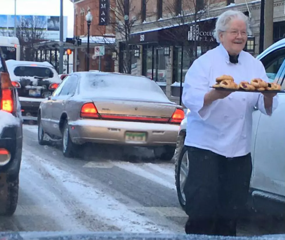 Photo Shows Sarkozy Bakery Delivering Pastries to Drivers Stuck for Train in Kalamazoo