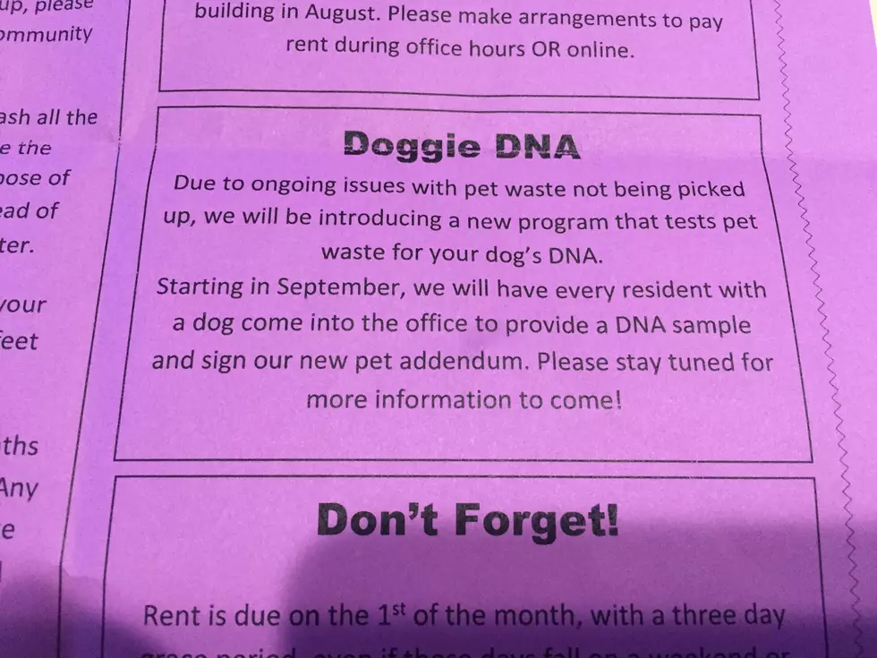 A Kalamazoo Apartment Is Demanding Doggie DNA