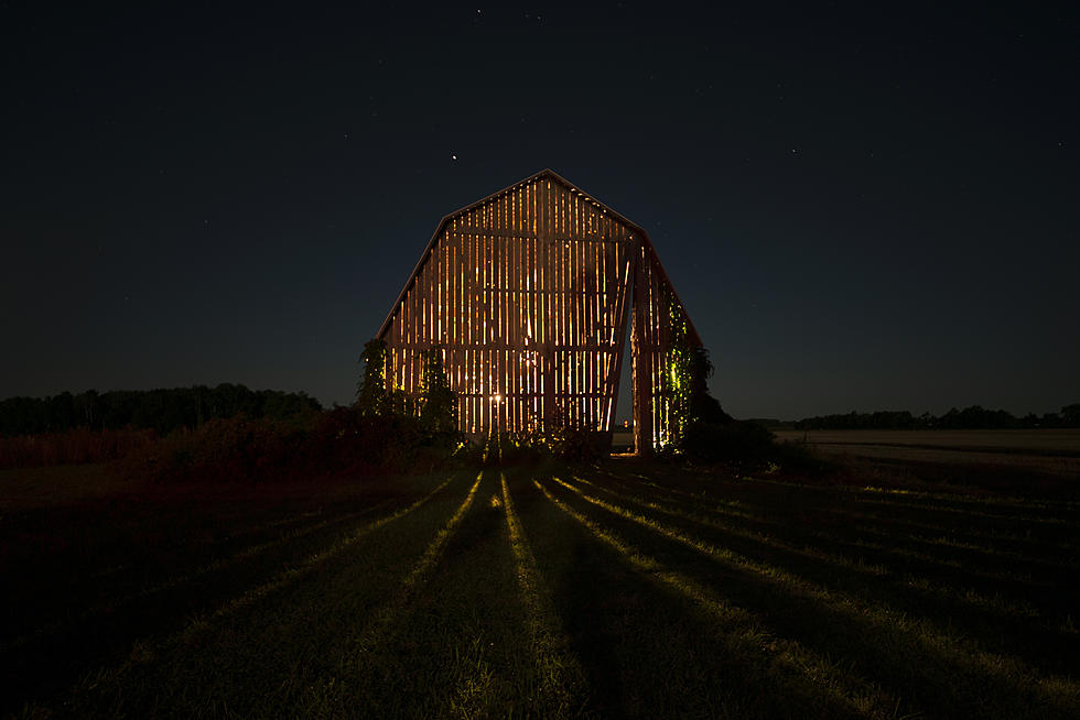 This Barn In Kinde, Michigan Explodes With Light At Sunset