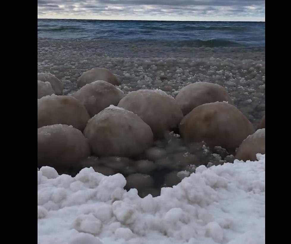 Giant Balls of Ice Are Washing Up on Lake Michigan Shores