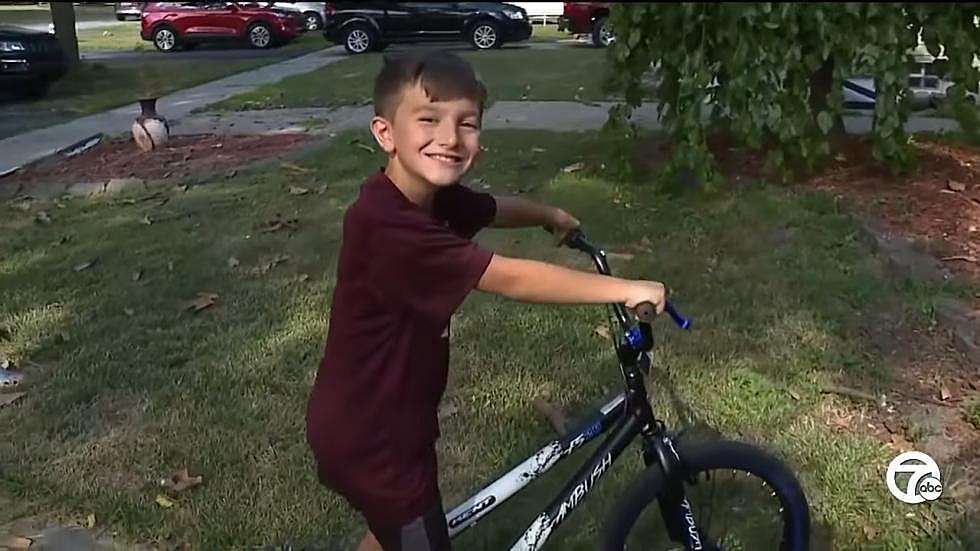A Michigan Boy Gets a Big Surprise After His Bike Was Stolen