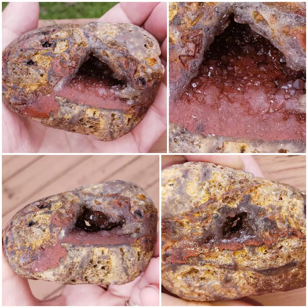 Michigan Woman Finds Unique U.P. Rock That Looks Just Like a Jelly Donut!