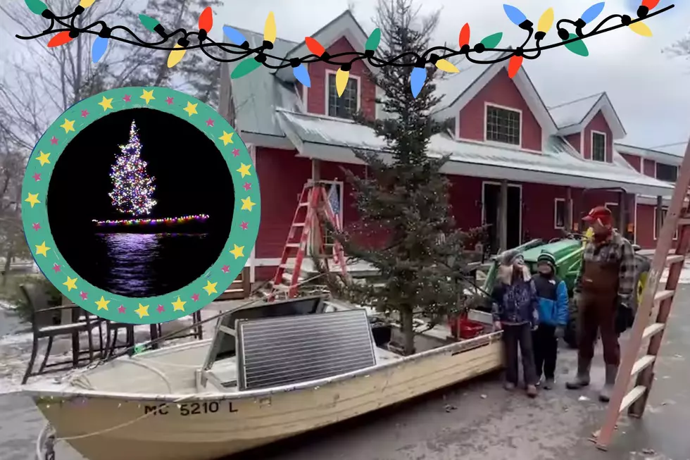 This Floating Christmas Tree Is A Holiday Tradition in Northern Michigan