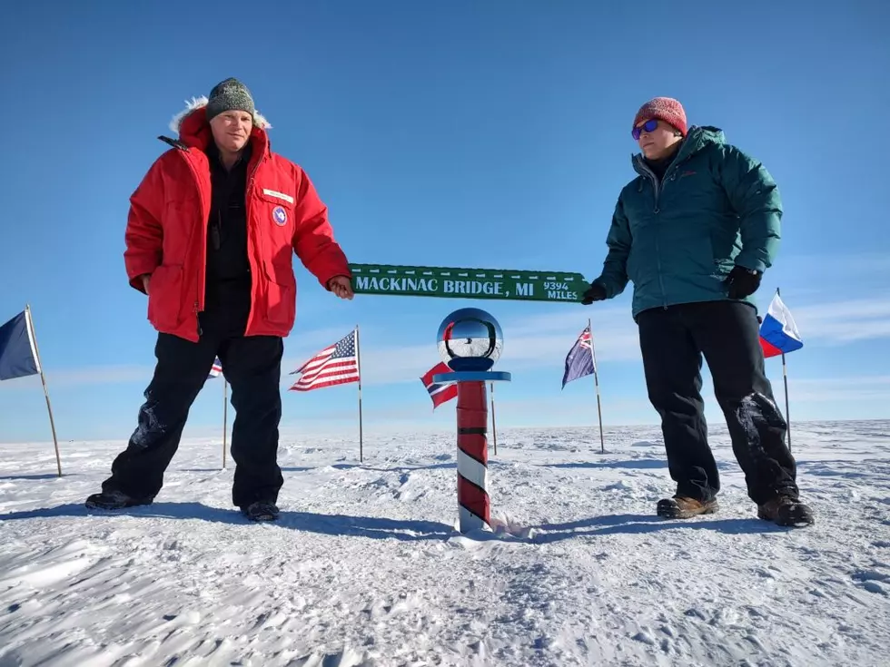 Wow! Indiana Native Brings Piece of Mackinac Bridge All The Way to South Pole