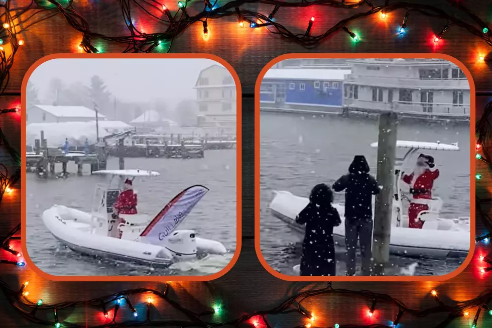 Did You See Santa Claus Floating Around This South Haven, MI Marina?
