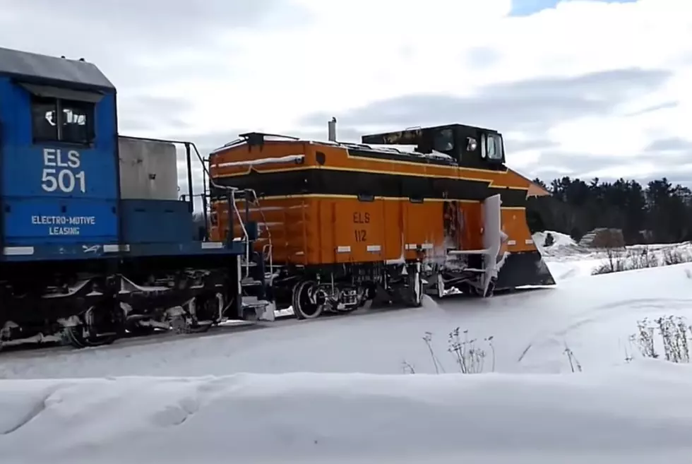 Watch: Here's How Crews Clear Snow From Michigan's Railroads