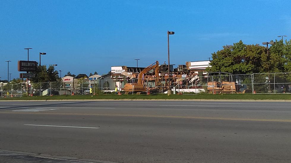 Demolition Begins at Former Bilbo’s Pizza in Portage