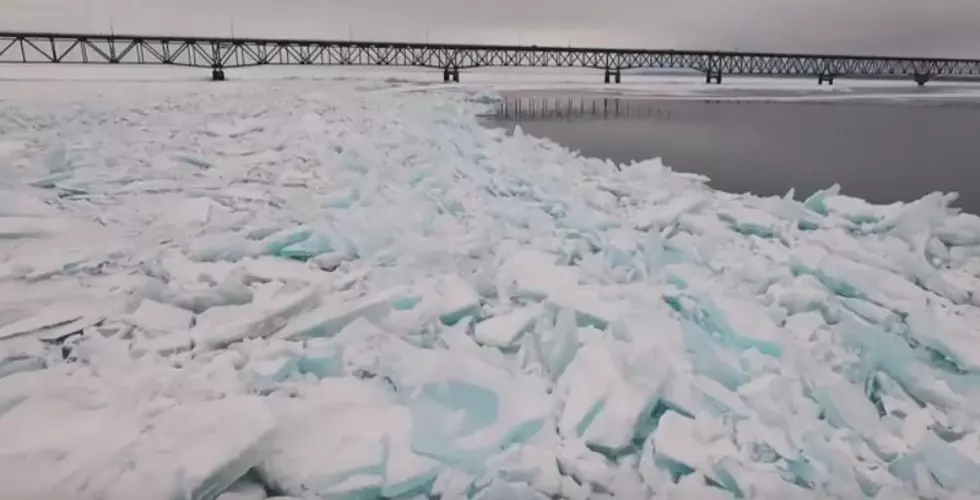 Ice Shards Return to the Straits of Mackinac [VIDEO]