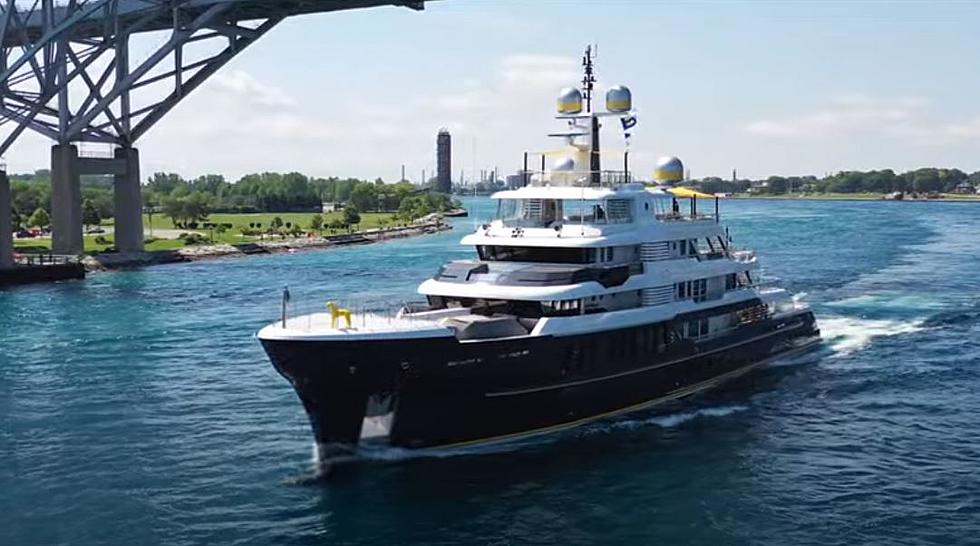 $85M Luxury Superyacht Spotted Cruising Michigan Waters