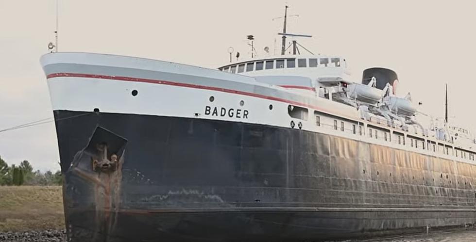 Iconic Michigan Car Ferry SS Badger Dry Docked in Wisconsin for the Winter [Video]